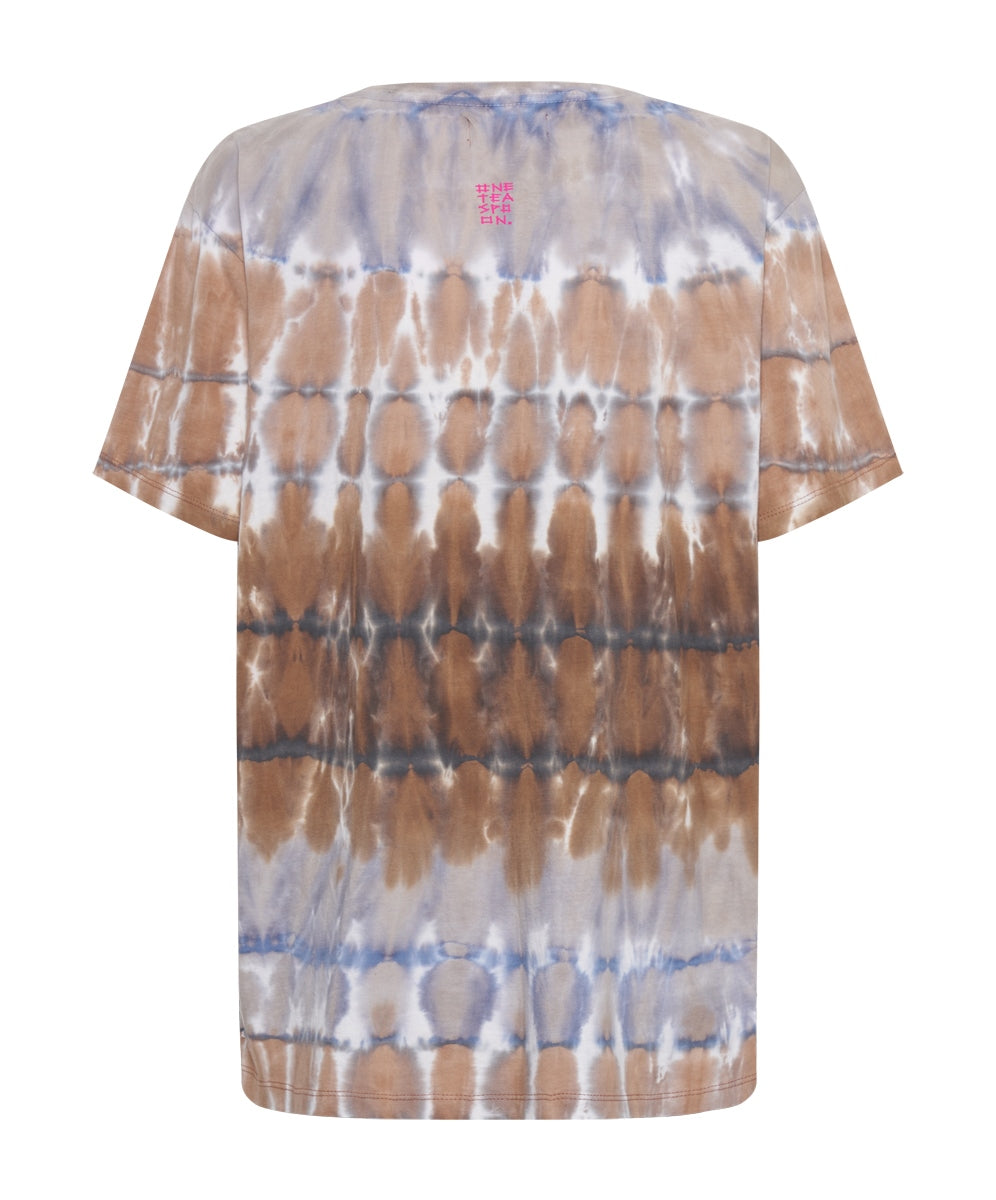 ONE TEASPOON // Mirage hand Tie Dye Unisex Tee TAN