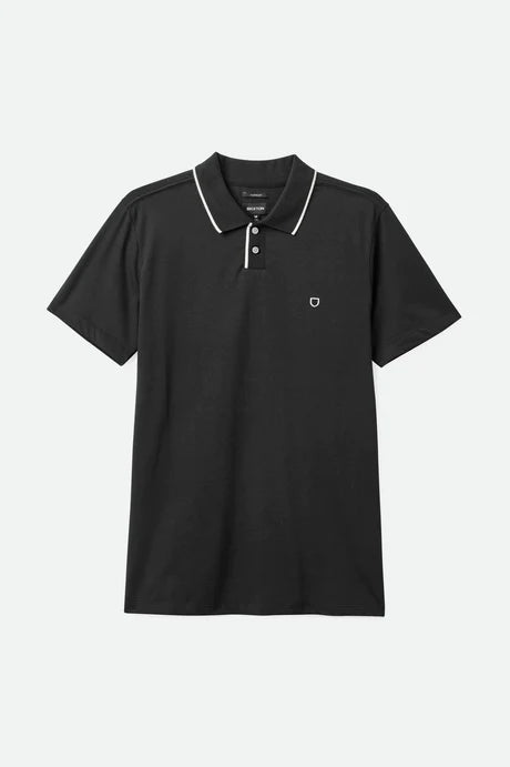 BRIXTON // Mod Flex Polo Knit BLACK