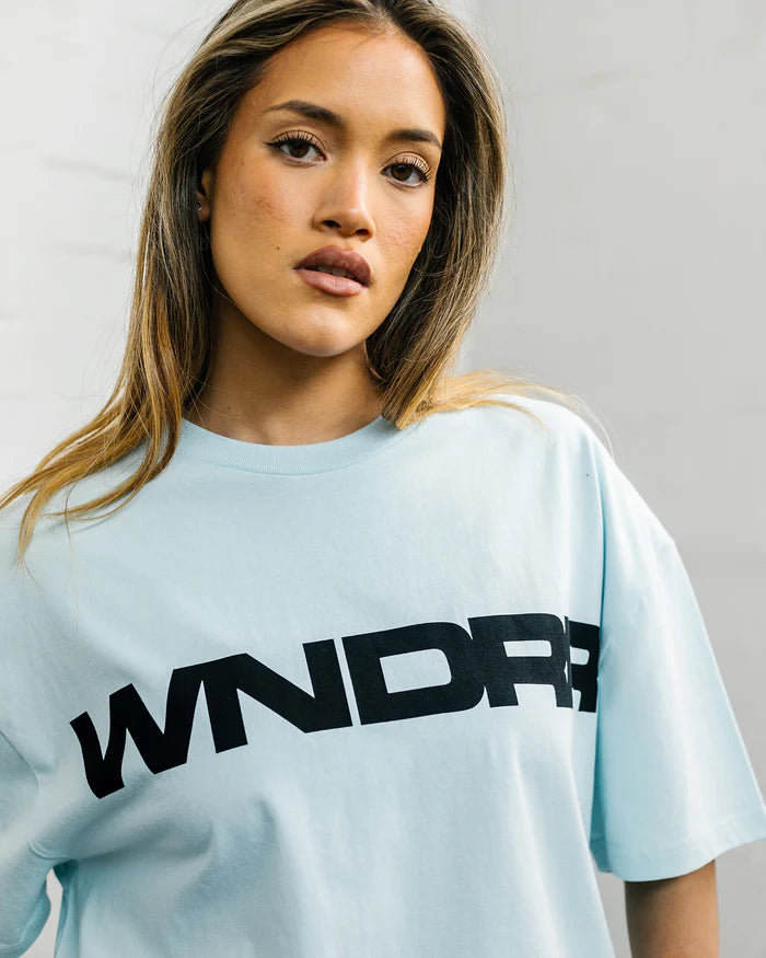 WNDRR // Motif Box Fit Tee BABY BLUE