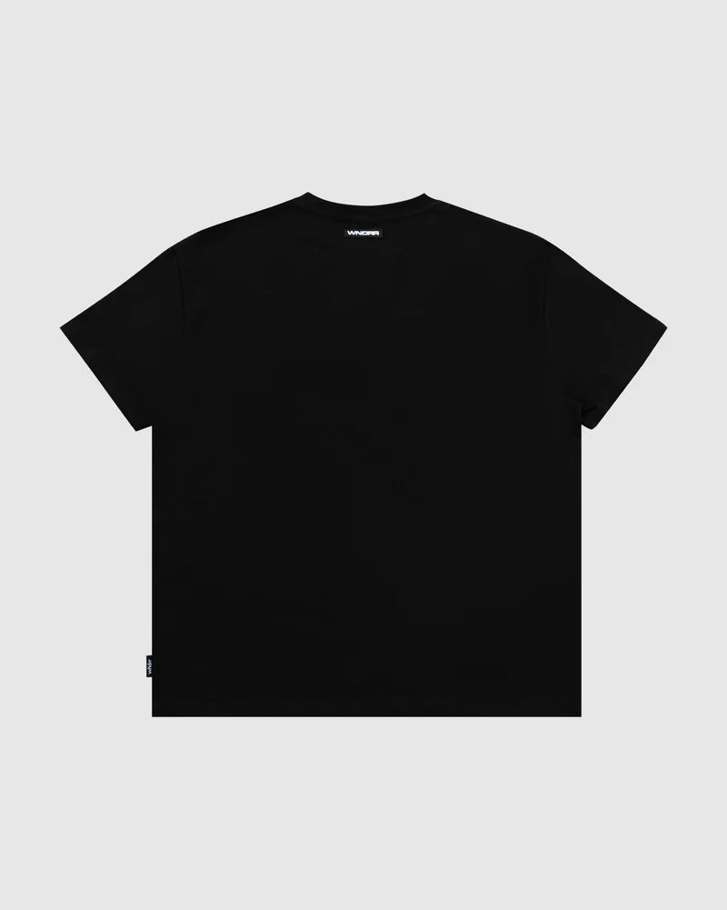 WNDRR // Motif Box Fit Tee BLACK