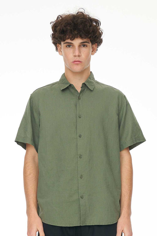 HUFFER // Lin-In SS Shirt KHAKI