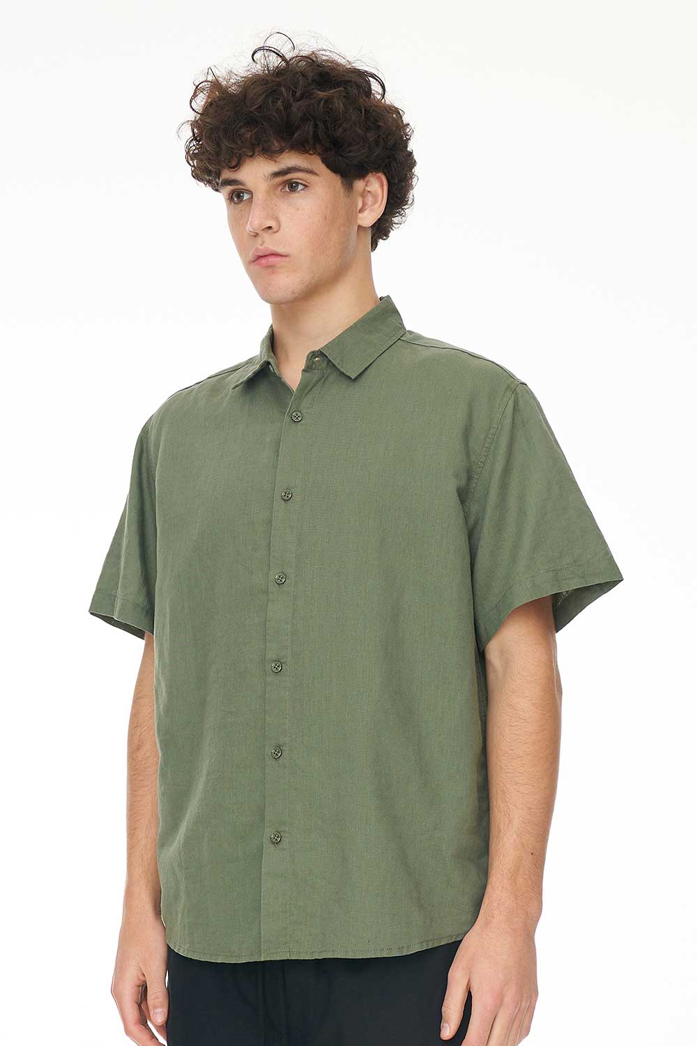 HUFFER // Lin-In SS Shirt KHAKI