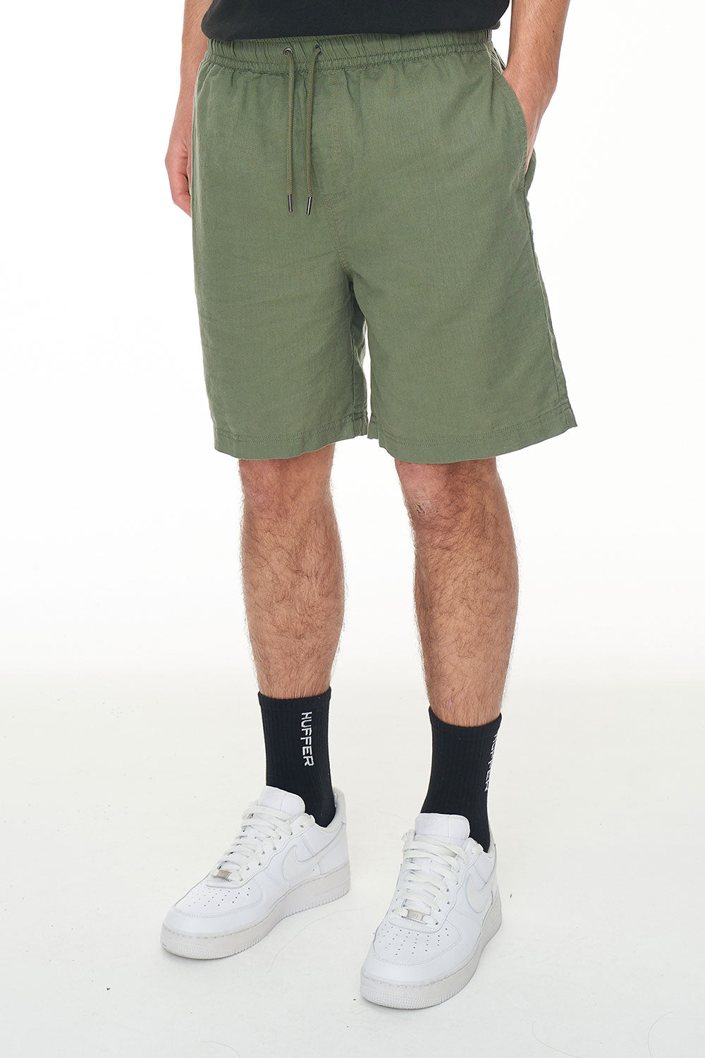 HUFFER // Lin-In Relax Short KHAKI