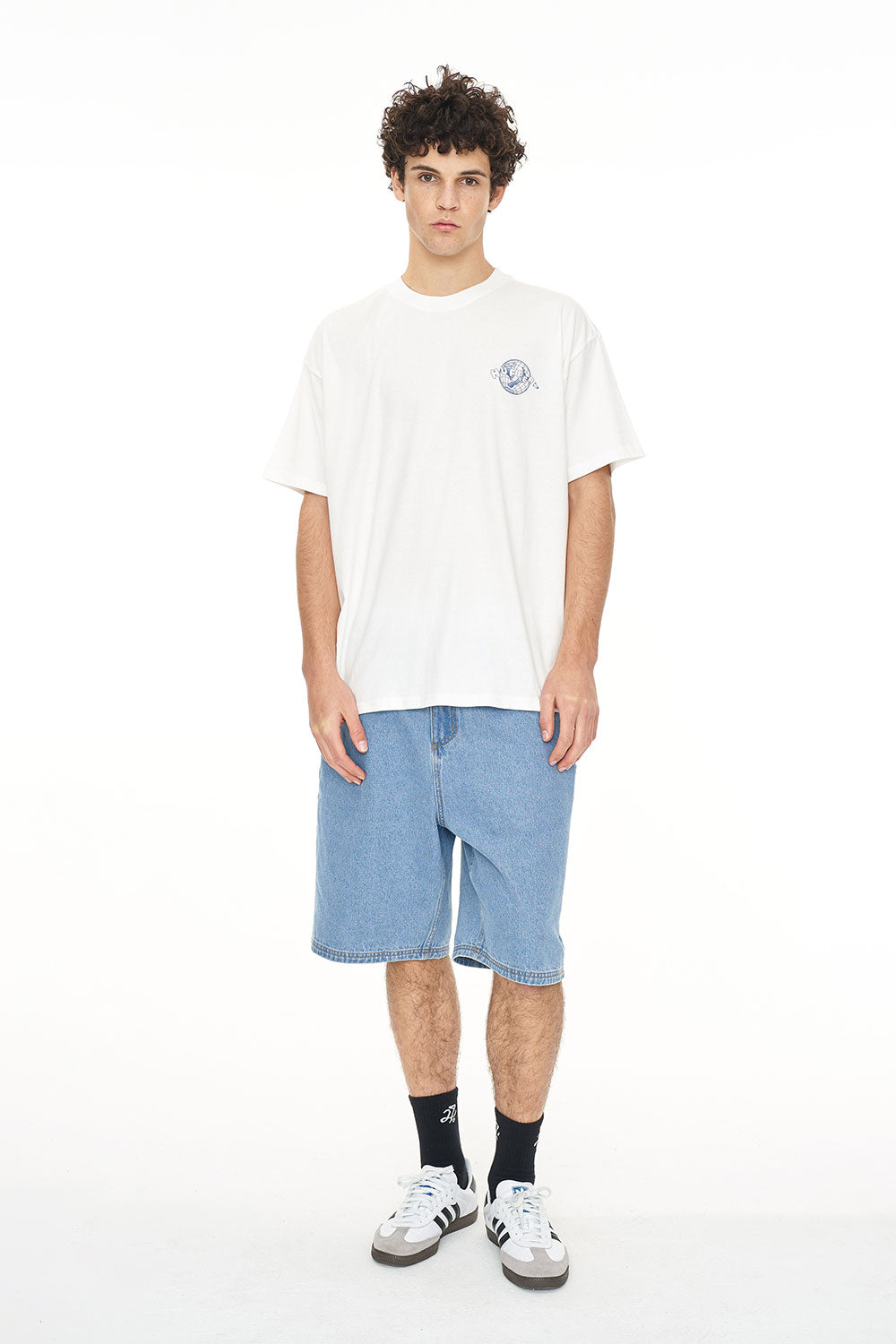 HUFFER // Block Tee Flight Plan CHALK