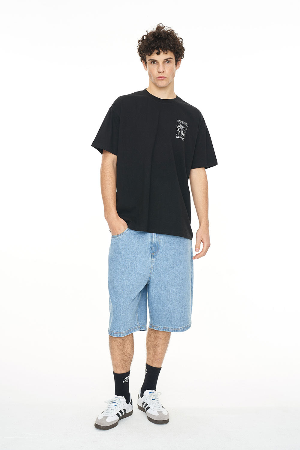 HUFFER // Block Tee Bills BLACK