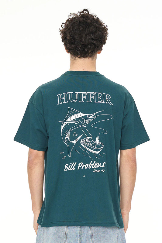 HUFFER // Block Tee Bills EMERALD