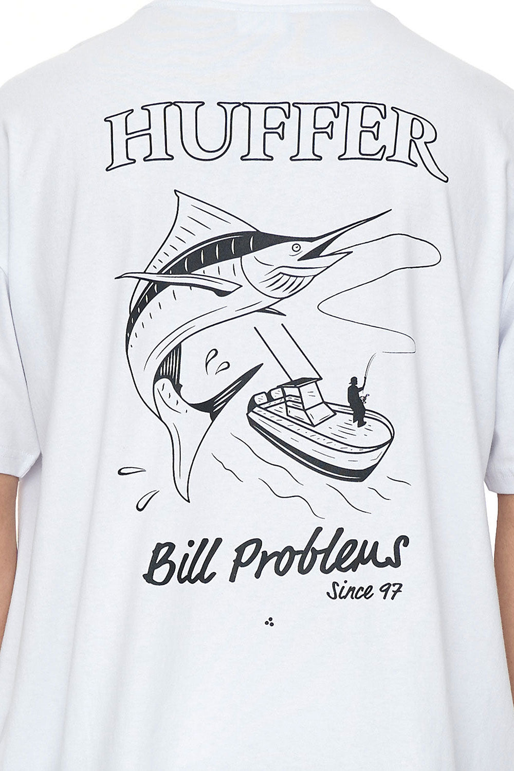 HUFFER // Block Tee Bills WHITE