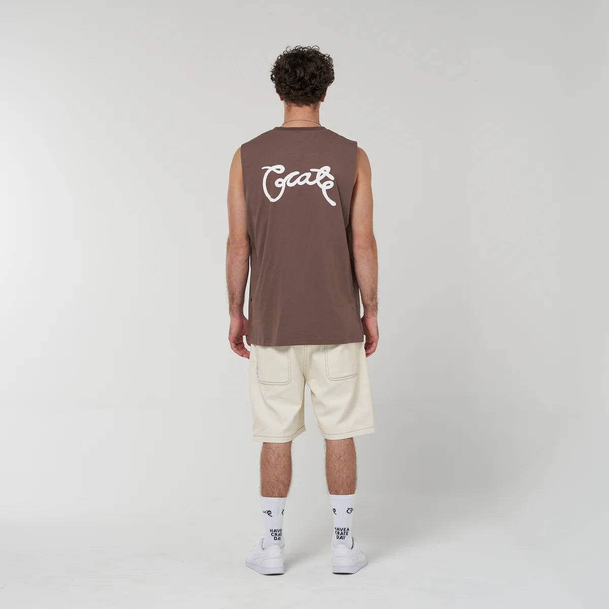 CRATE // Men's Scripted Muscle Singlet CHIA