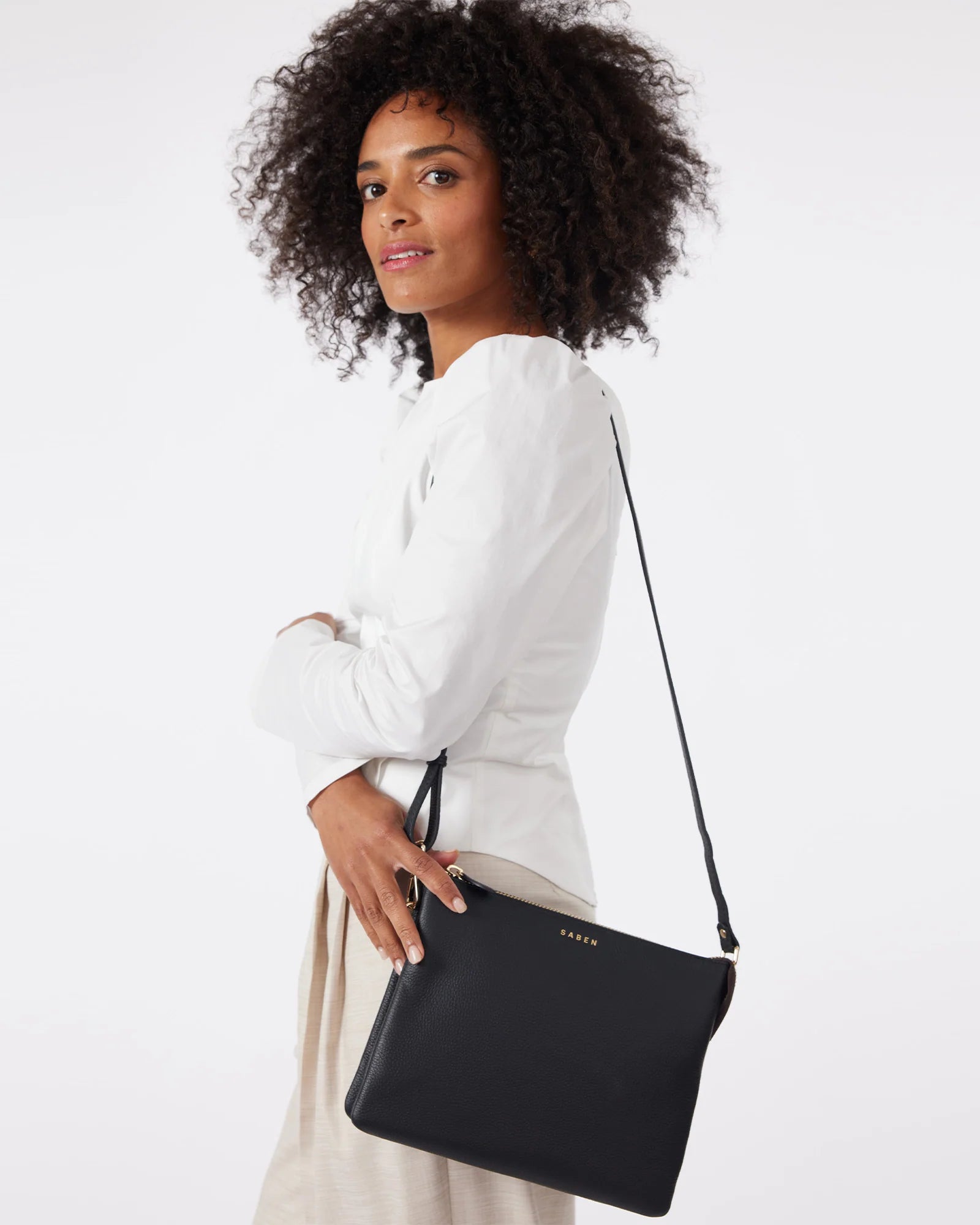 SABEN // Matilda Crossbody BLACK + CHUNKY CHAIN – himdother.co.nz