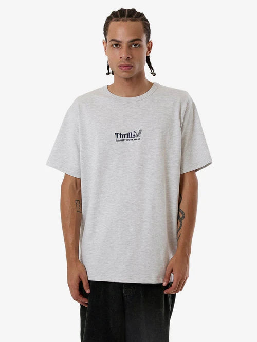 THRILLS // Workwear Embro Merch Fit Tee WHITE MARLE