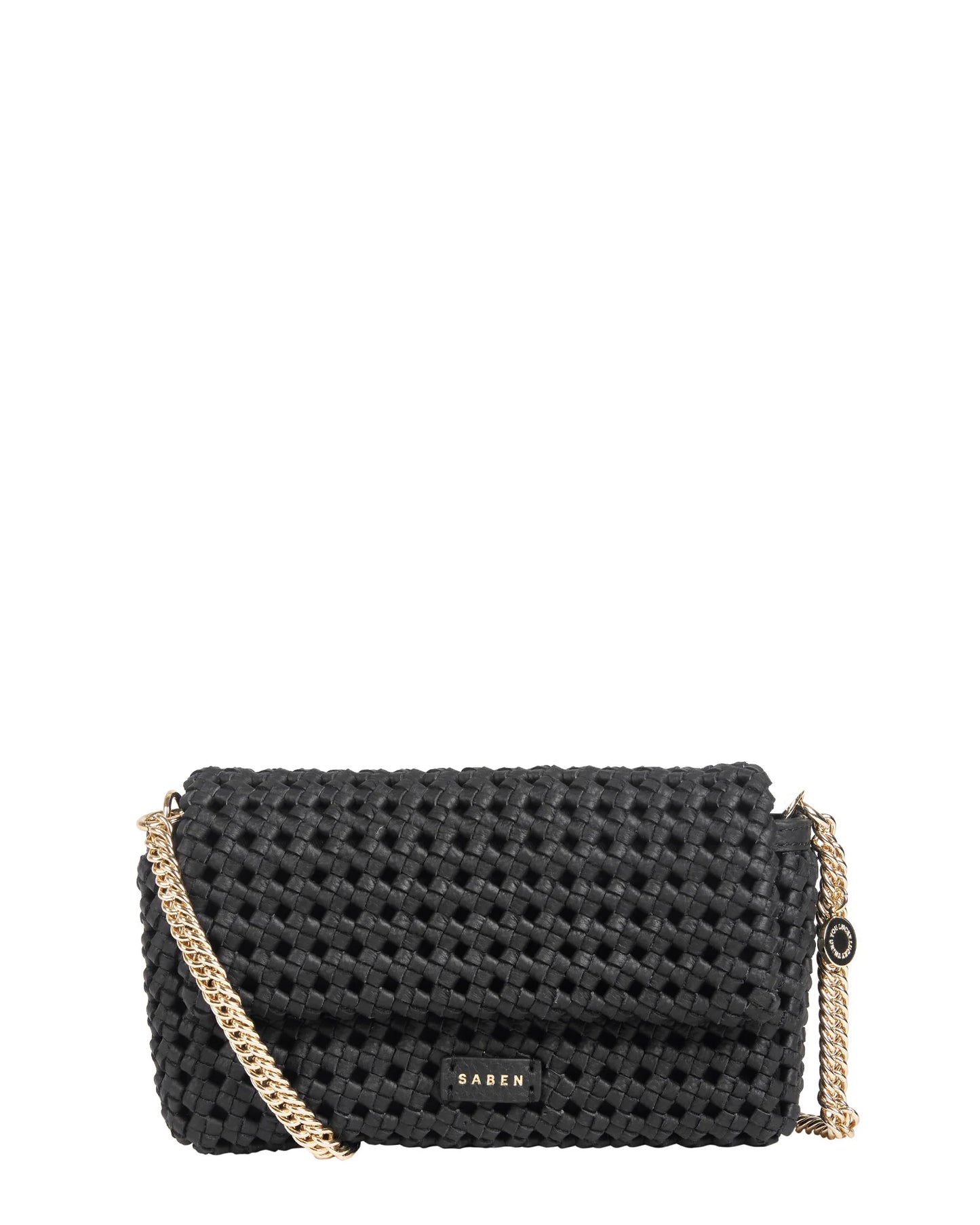 SABEN // Milla Shoulder Bag BLACK FINE BRAID