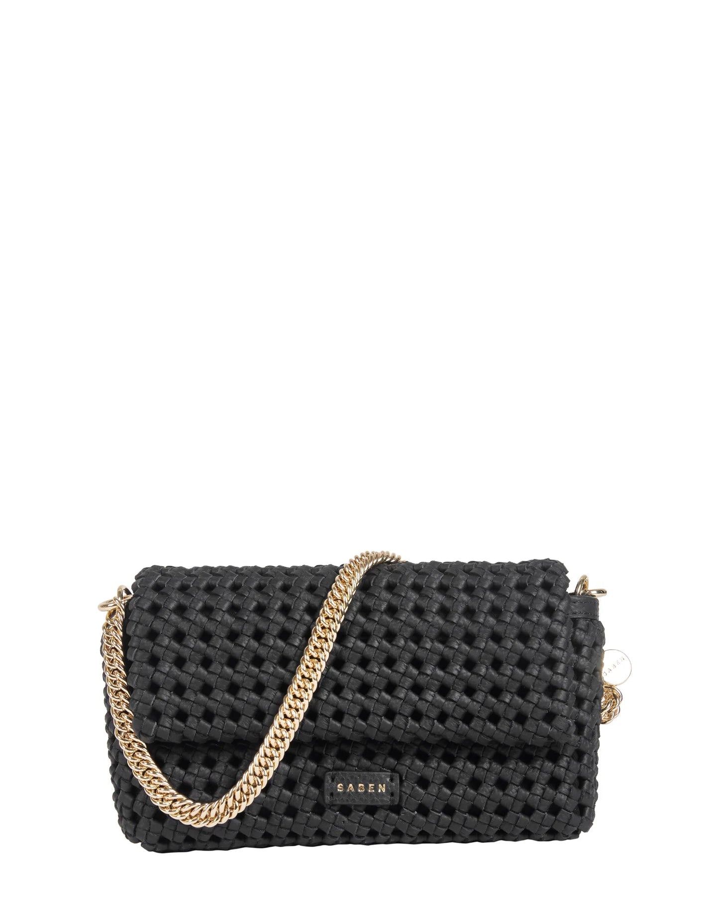 SABEN // Milla Shoulder Bag BLACK FINE BRAID