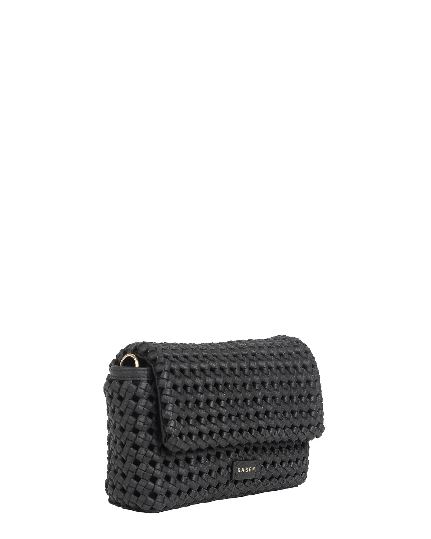 SABEN // Milla Shoulder Bag BLACK FINE BRAID