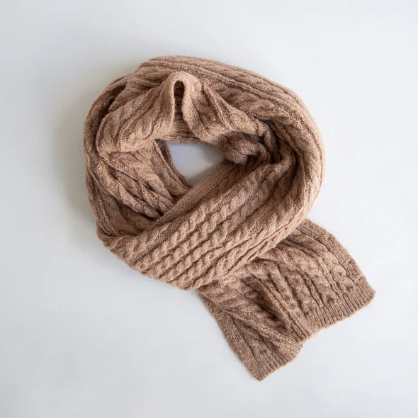 S O P H I E // Cosy Cable Scarf MINK