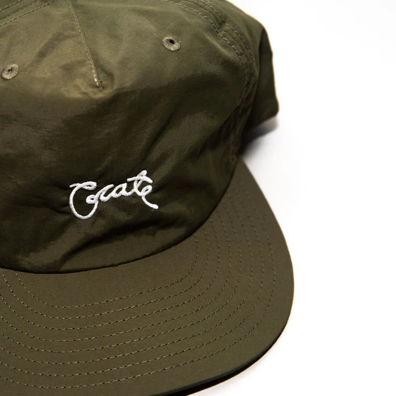 CRATE // Nylon Scripted Cap KHAKI