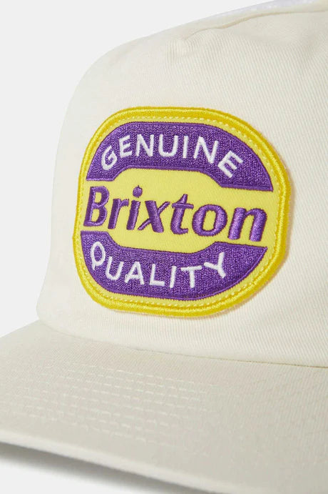 BRIXTON // Neon Keaton MP Trucker Hat WHITE/YELLOW