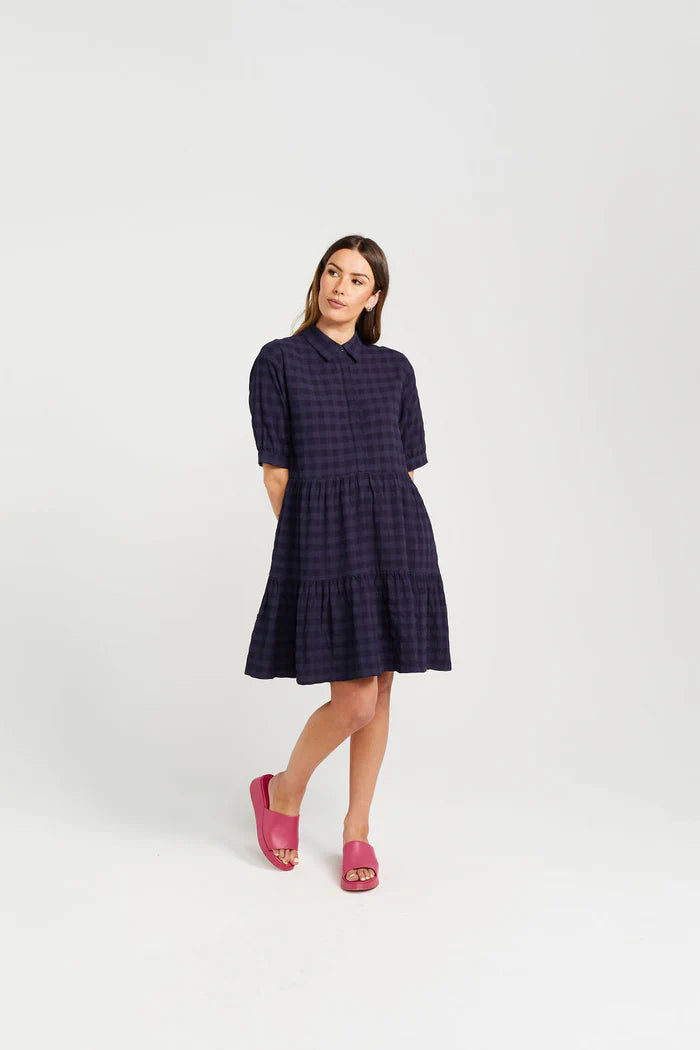 THING THING // Nova Dress NAVY CHECK