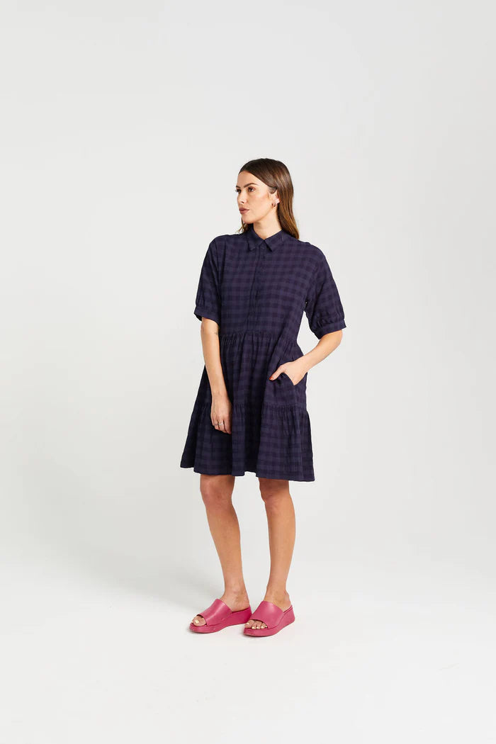 THING THING // Nova Dress NAVY CHECK