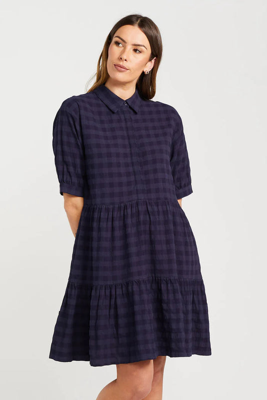 THING THING // Nova Dress NAVY CHECK