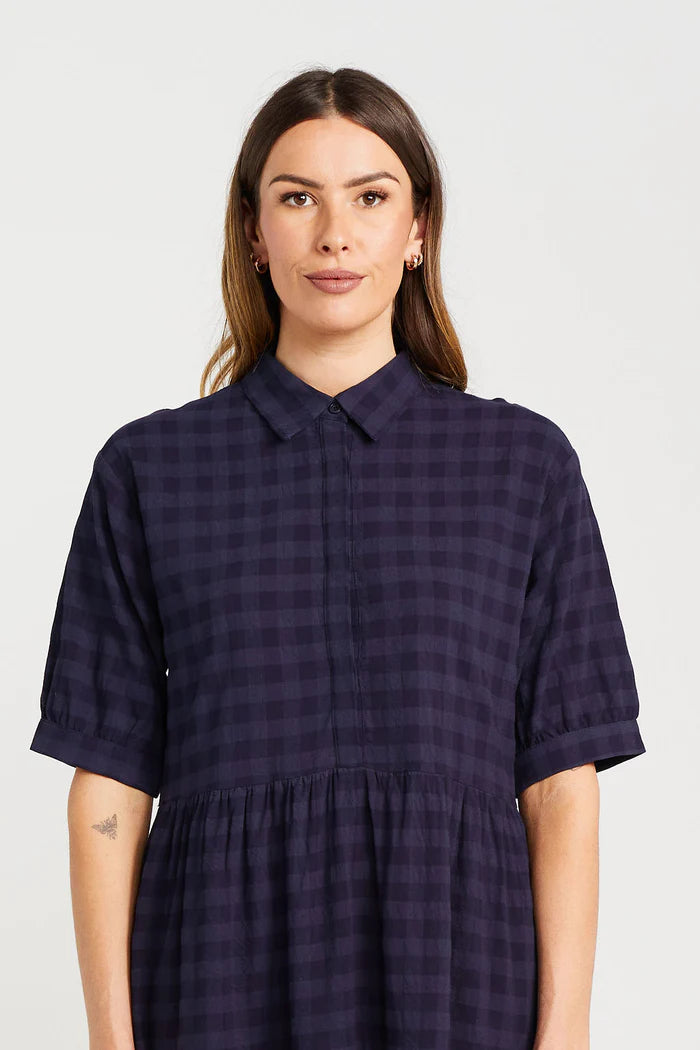 THING THING // Nova Dress NAVY CHECK