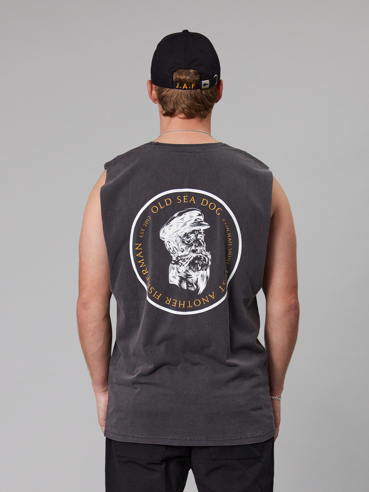 JAF // Old Sea Dog Tank AGED BLACK/ORANGE