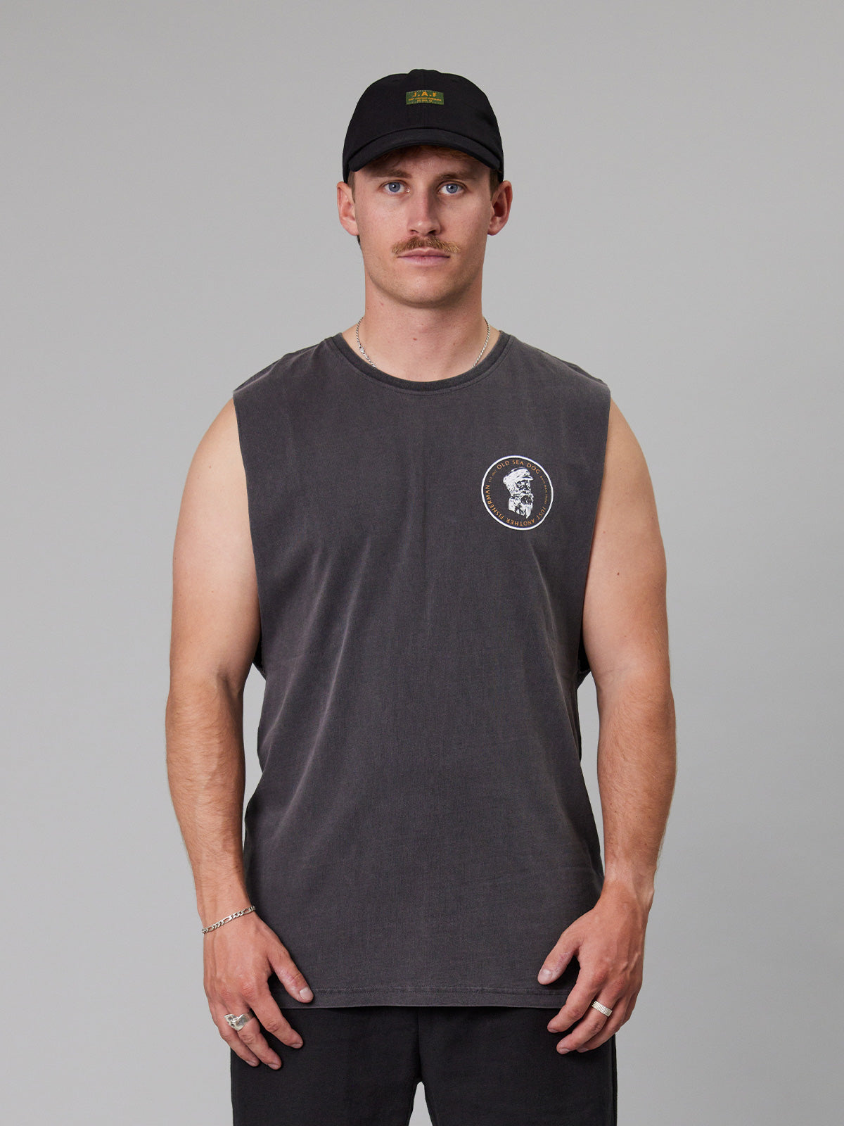 JAF // Old Sea Dog Tank AGED BLACK/ORANGE