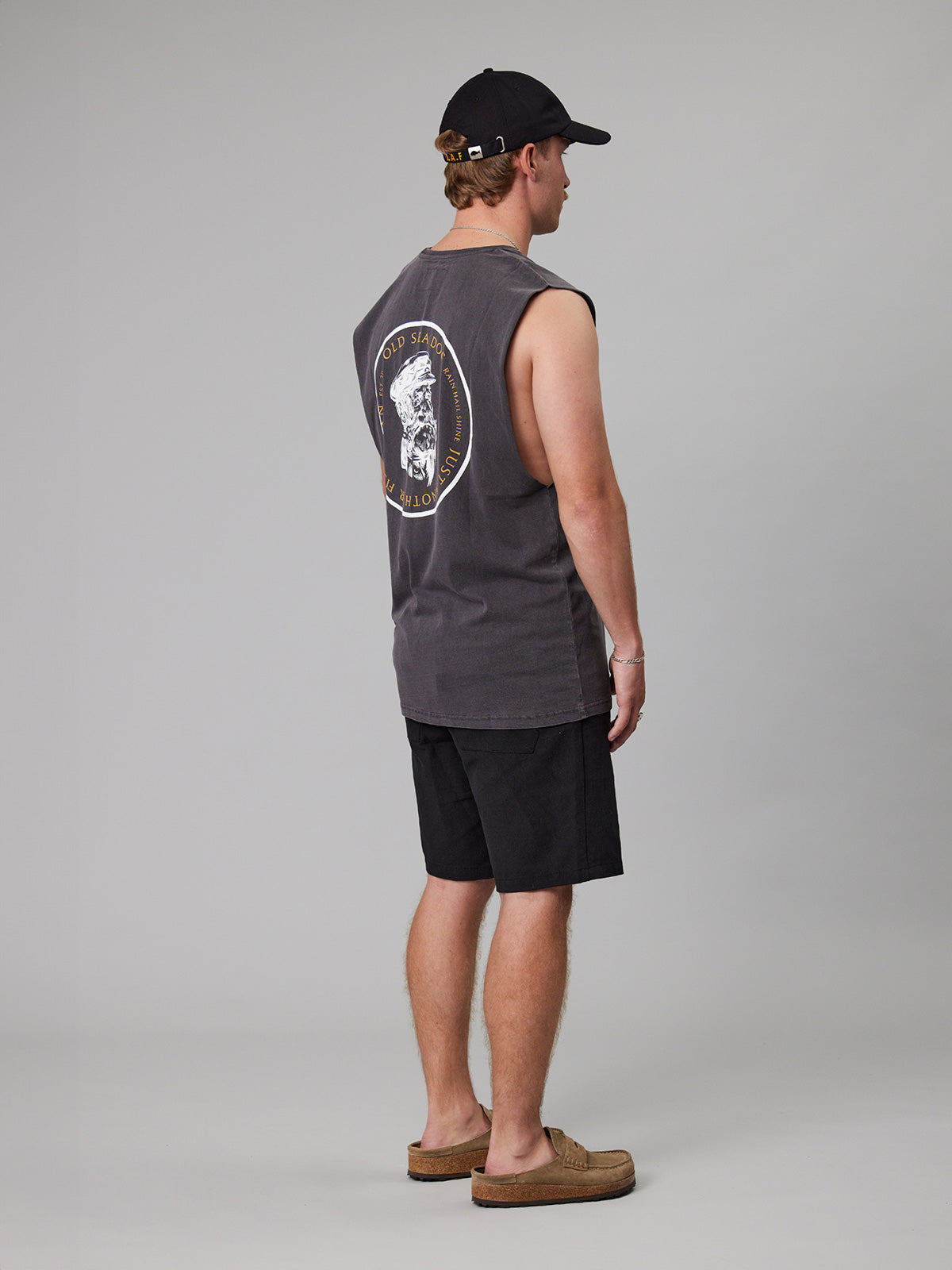 JAF // Old Sea Dog Tank AGED BLACK/ORANGE