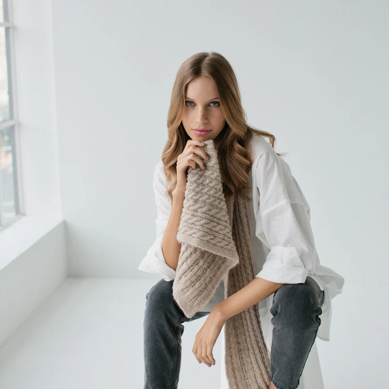 S O P H I E // Cosy Cable Scarf OAT