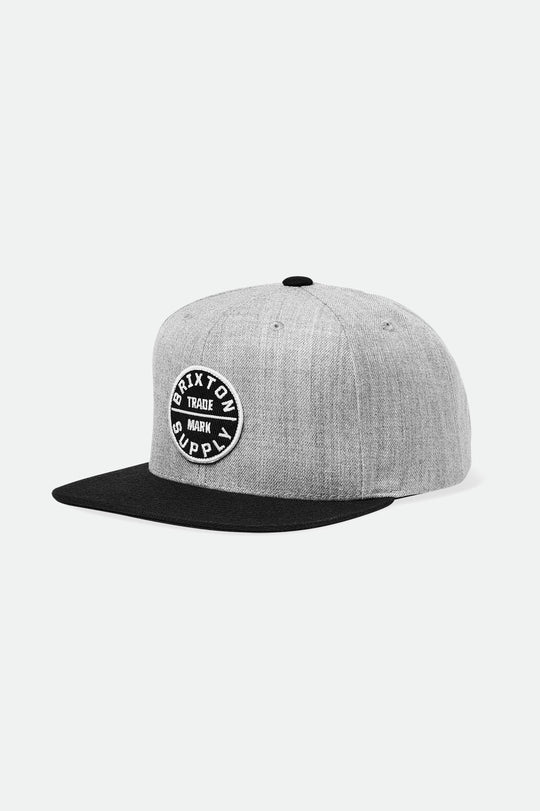 BRIXTON // Oath III Snapback HEATHER GREY/BLACK