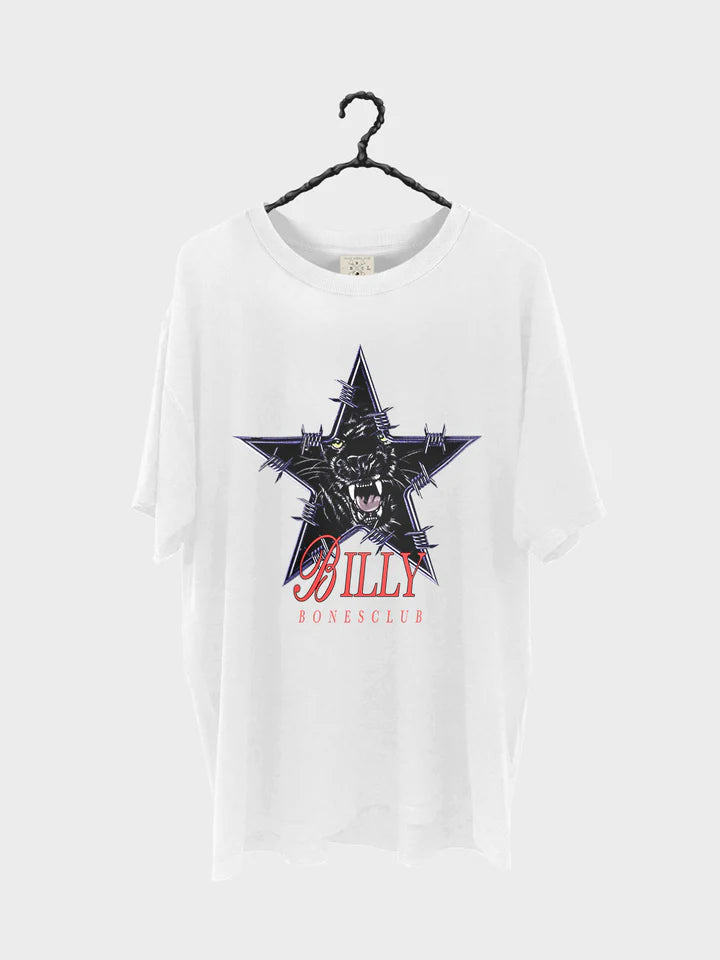 BILLY BONES // Star Cat Tee VINTAGE WHITE