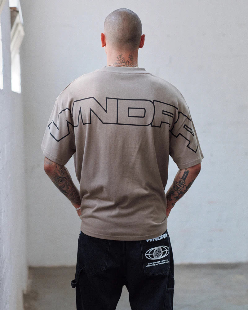 WNDRR // Patron Heavy Weight Tee TAUPE