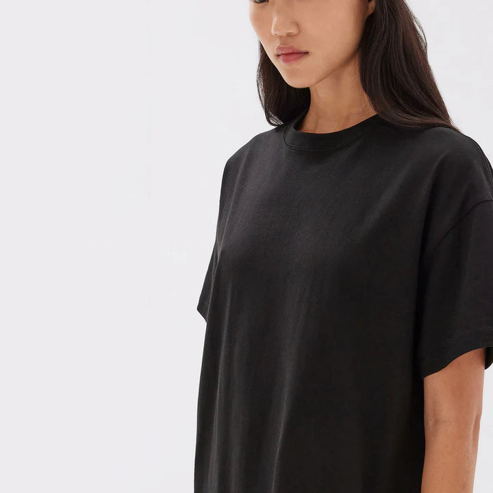 ASSEMBLY LABEL // Portia Jersey Tee Dress BLACK