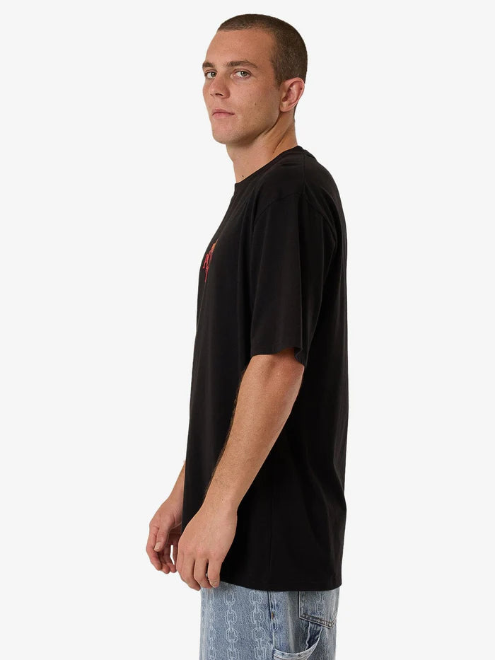 THRILLS // Power Trip Oversize Fit Tee BLACK