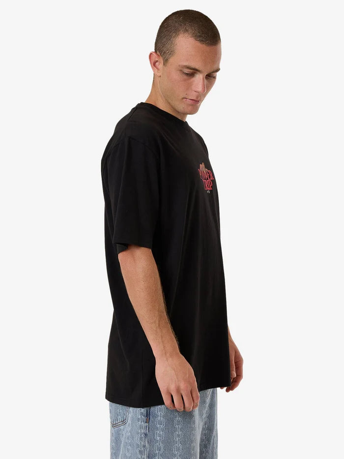 THRILLS // Power Trip Oversize Fit Tee BLACK