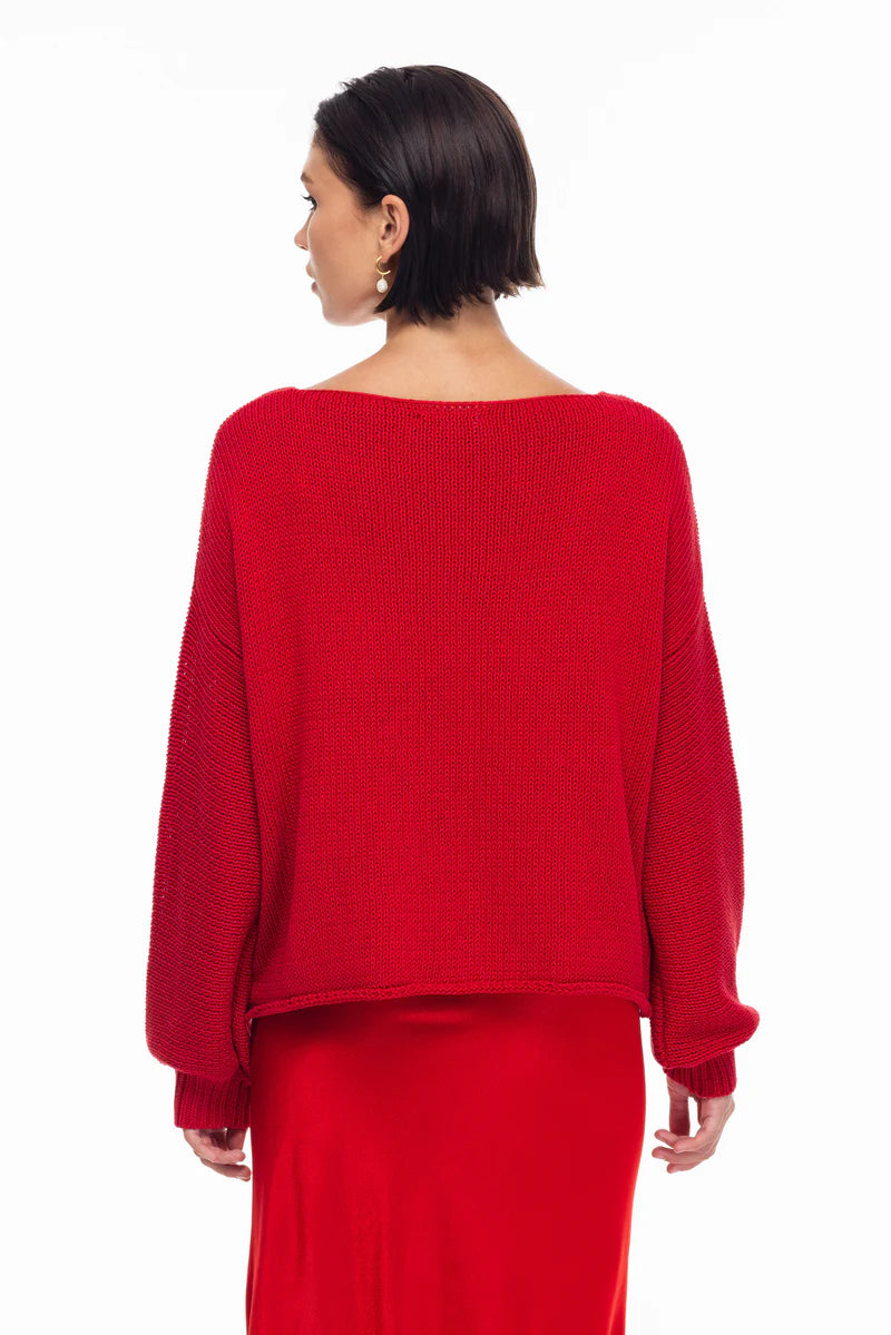 BLAK // Close Sweater RED