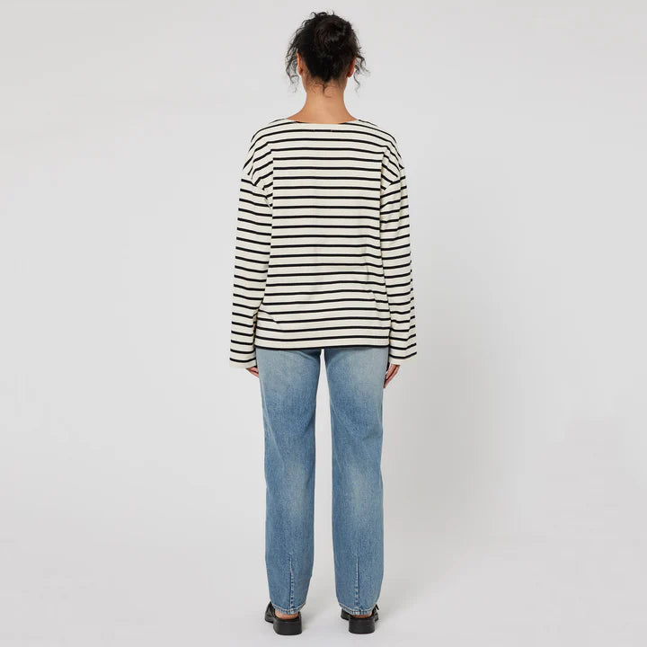 NEUW // Resort Stripe LS Tee IVORY