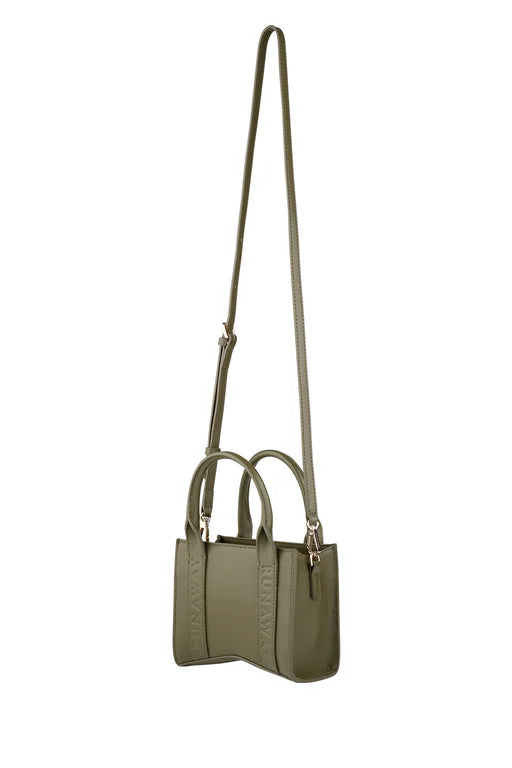 KAREN WALKER // Runaway Walker Mini Tote DARK OLIVE