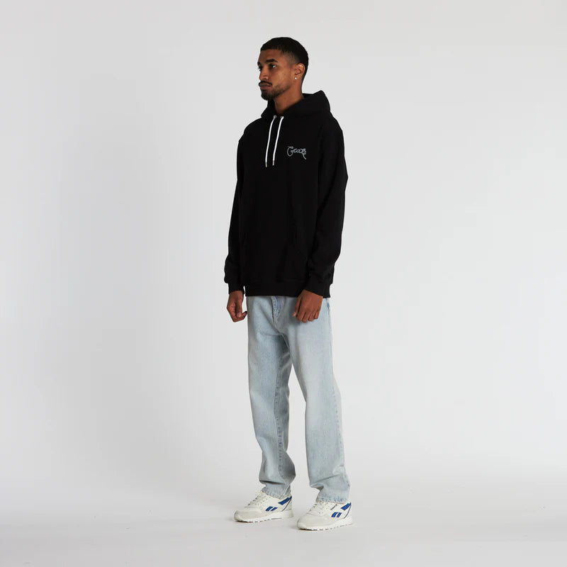 CRATE // Scripted Superfleece Hoodie BLACK REFLECTIVE