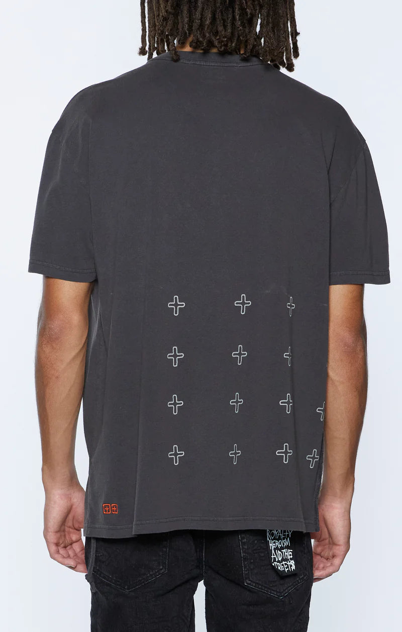 KSUBI // Skull Biggie SS Tee FADED BLACK