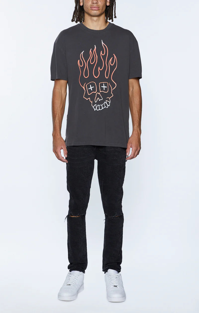 KSUBI // Skull Biggie SS Tee FADED BLACK