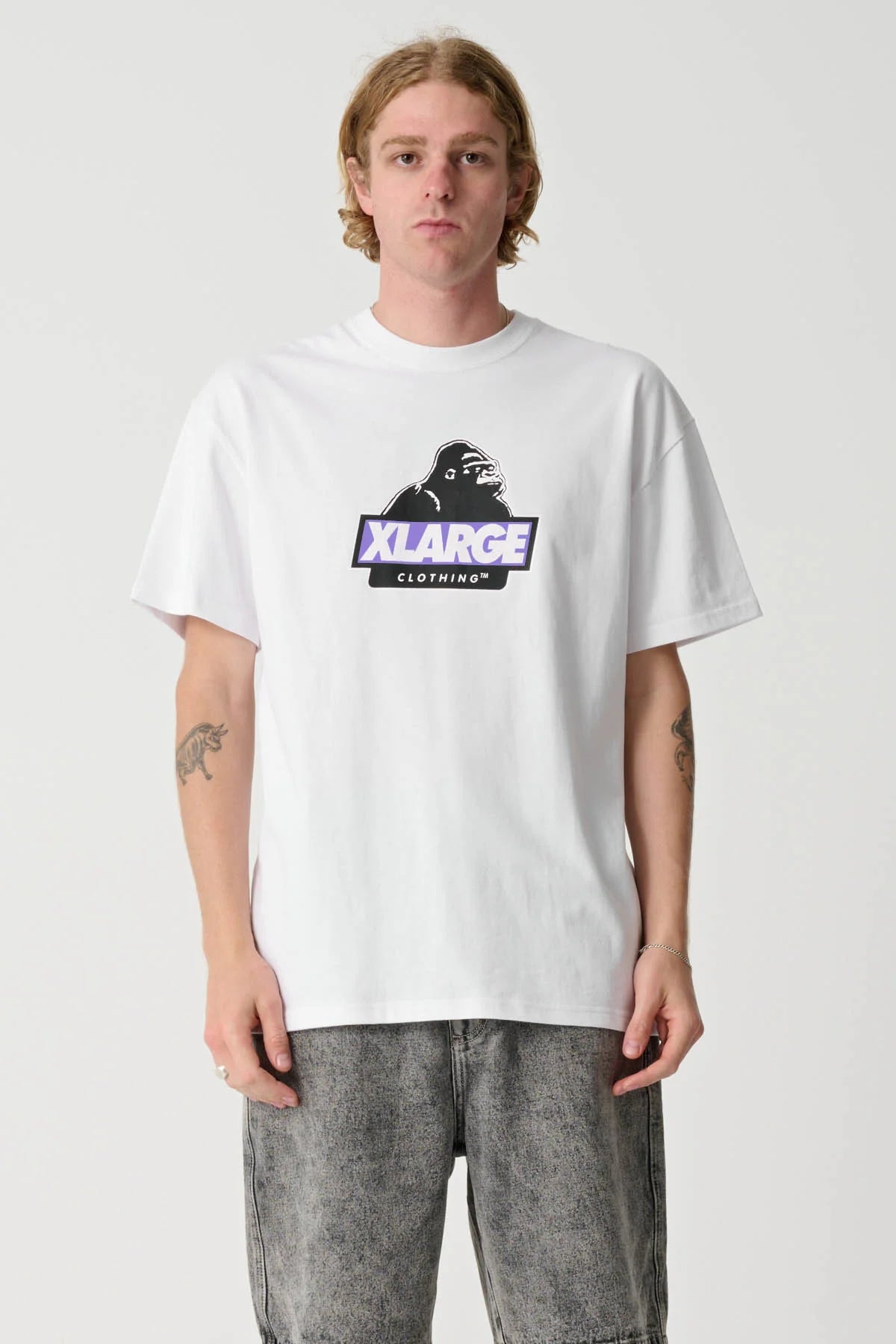 XLARGE // Slanted SS Tee WHITE