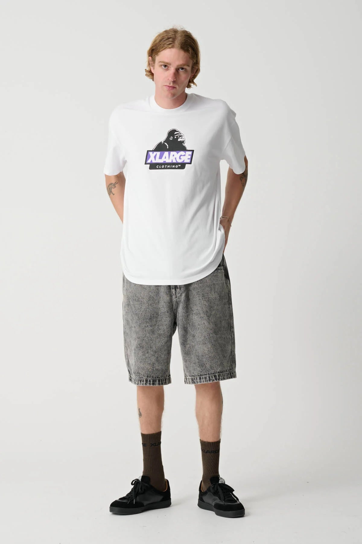 XLARGE // Slanted SS Tee WHITE