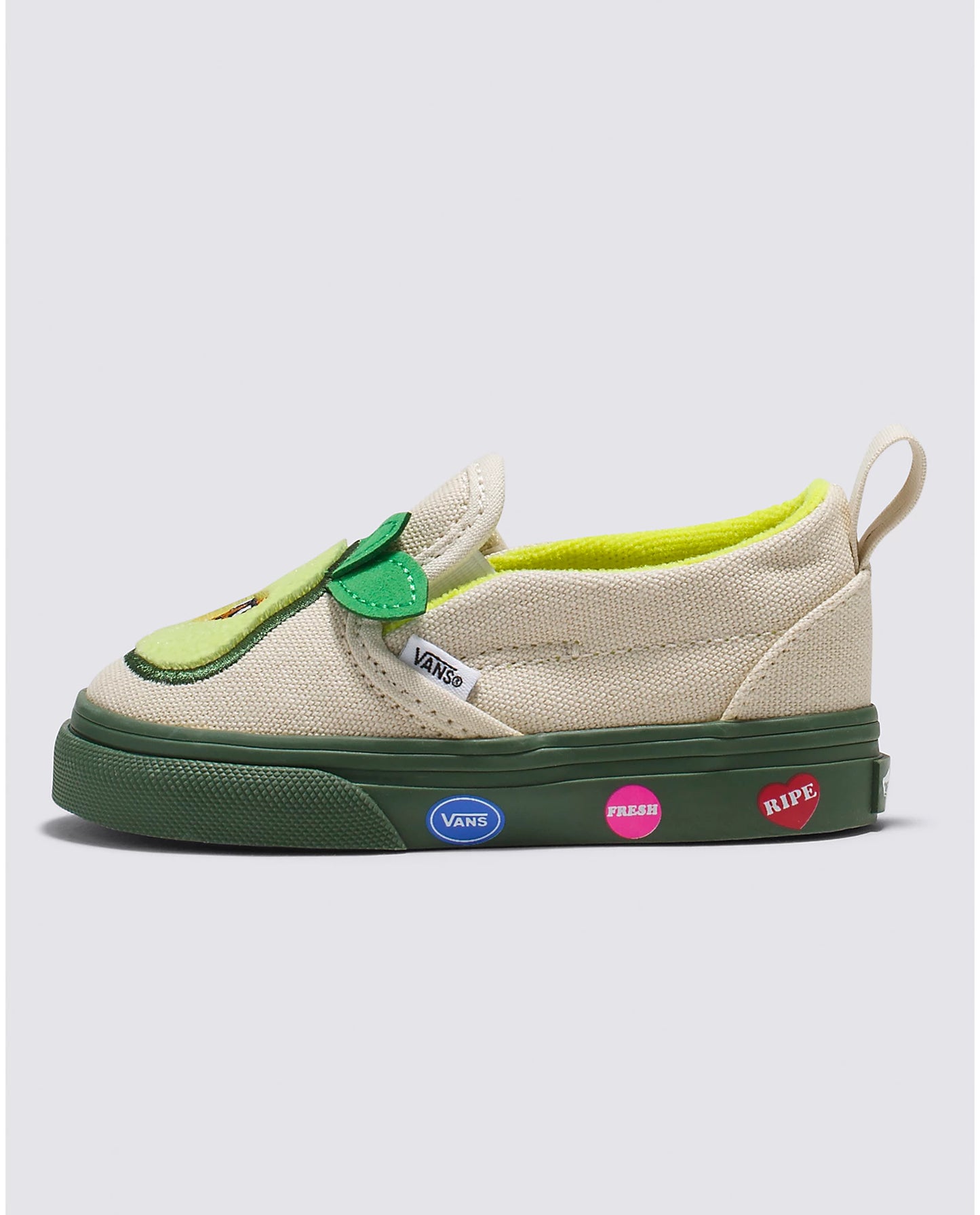 VANS // Kids Slip-On Velcro AVACADO