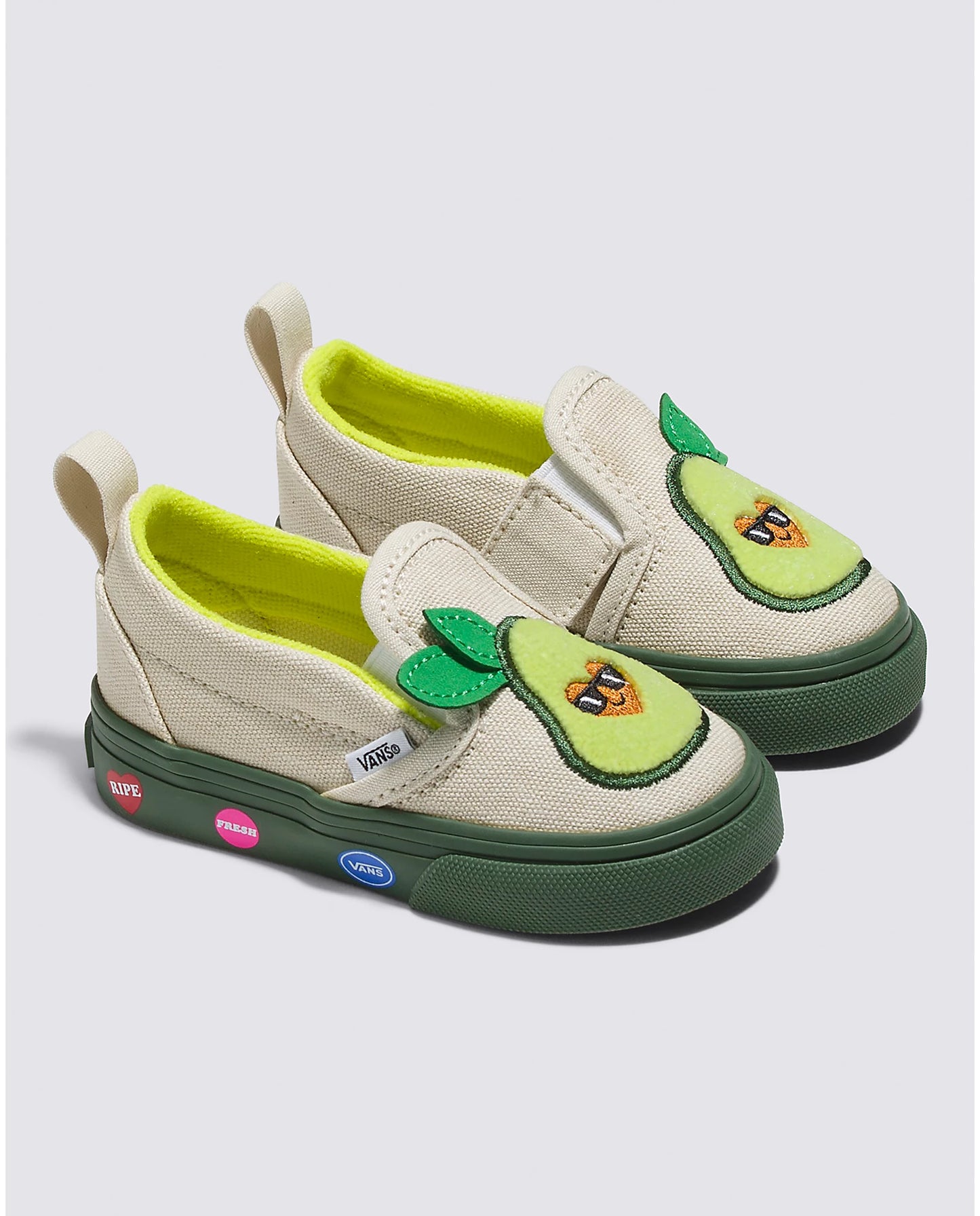 VANS // Kids Slip-On Velcro AVACADO