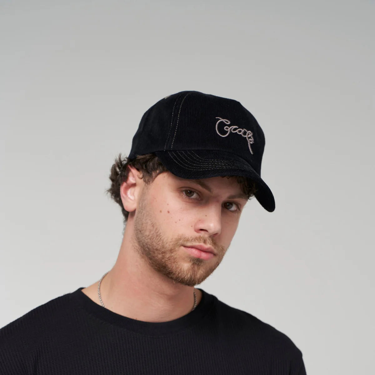 CRATE // Crate Scripted Cord Snapback BLACK