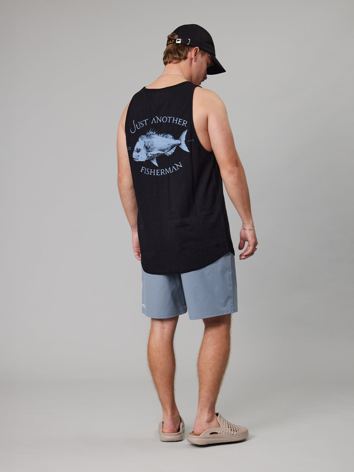 JAF //Snapper Logo Singlet BLACK