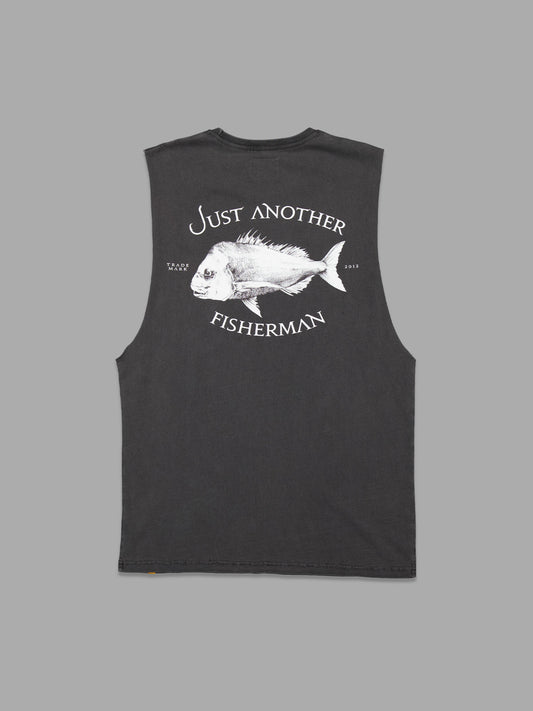 JAF // Snapper Logo Tank AGED BLACK