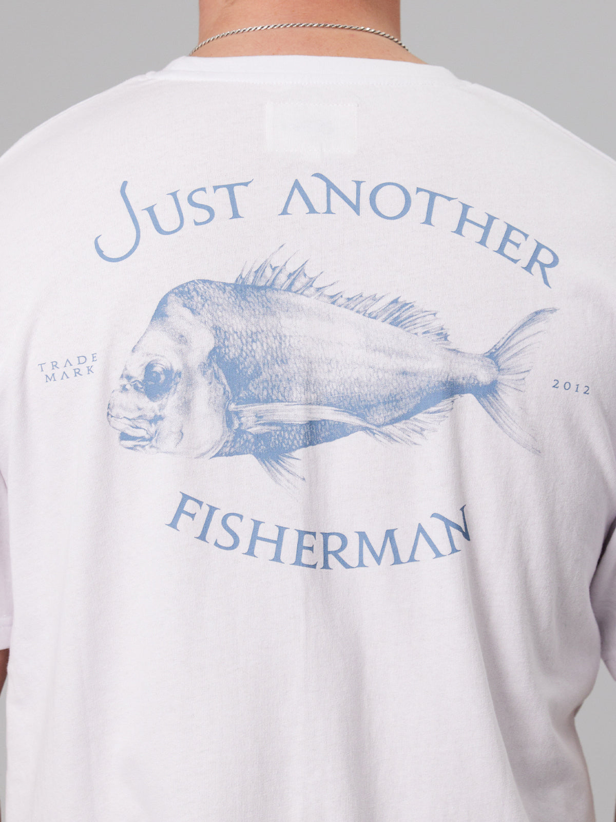 JAF // Snapper Logo Tee WHITE/BLUE