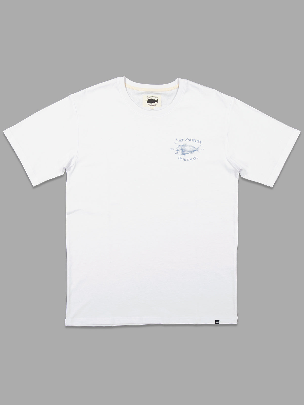 JAF // Snapper Logo Tee WHITE/BLUE