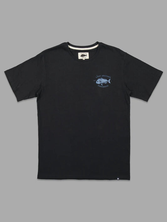 JAF // Snapper Logo Tee BLACK/BLUE